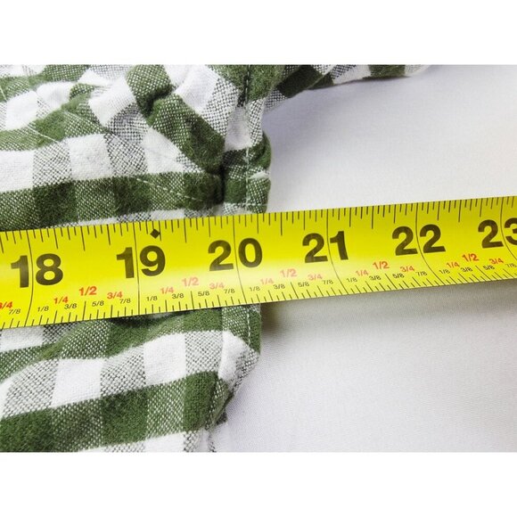 Jack Spade Size Small Mens Green White Flannel Button Down Long Sleeve Shirt - Picture 2 of 11